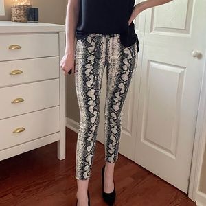 Tinseltown Snake Print Skinny Jeans